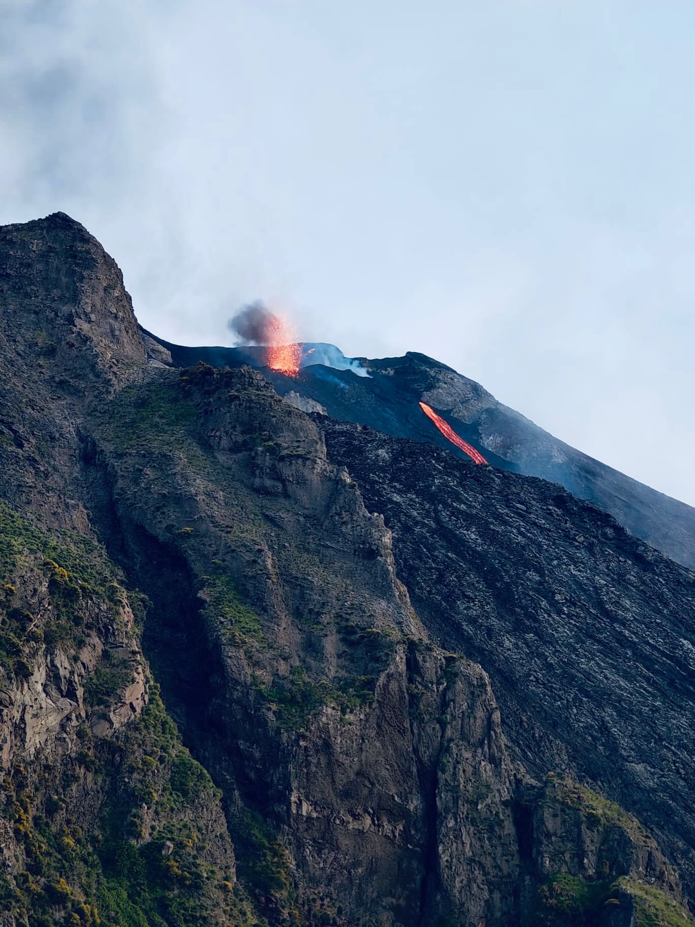 Vista di Vulcano di Stromboli