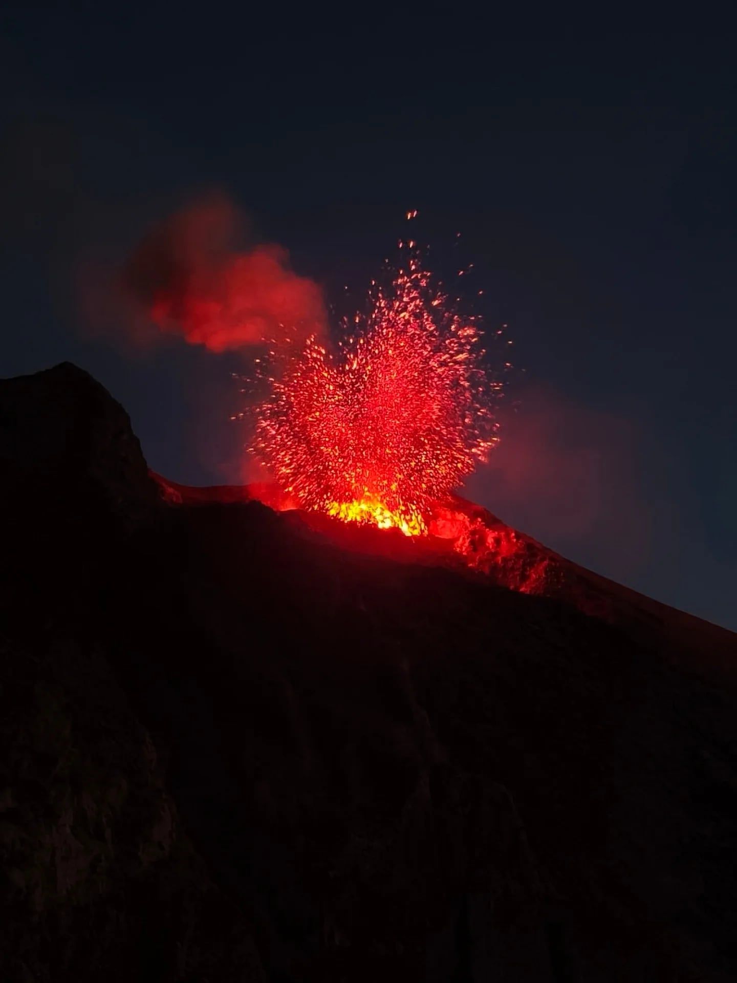 Vista di Vulcano di Stromboli